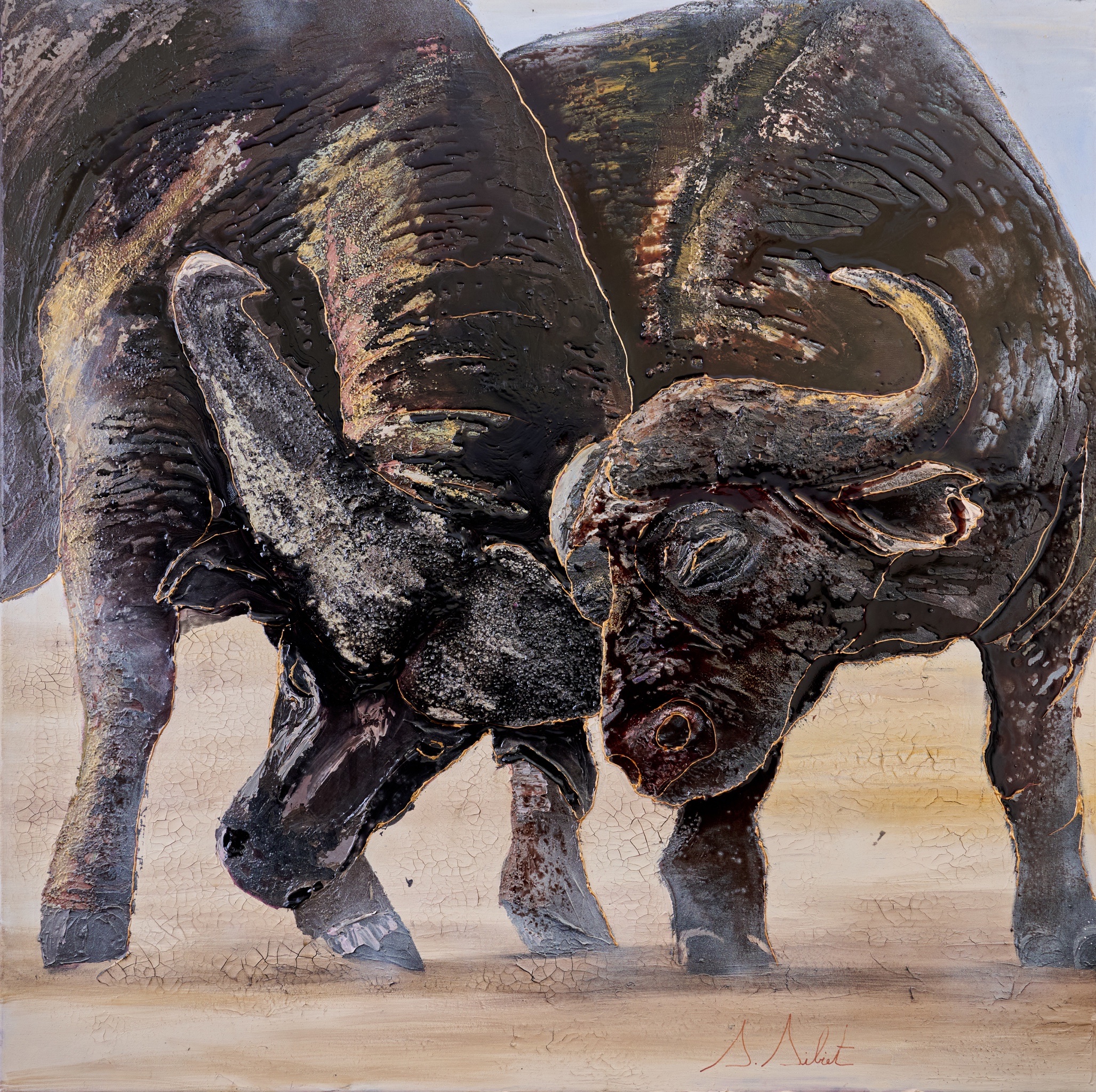 Intimidation, peinture originale de Sonia Sibiet