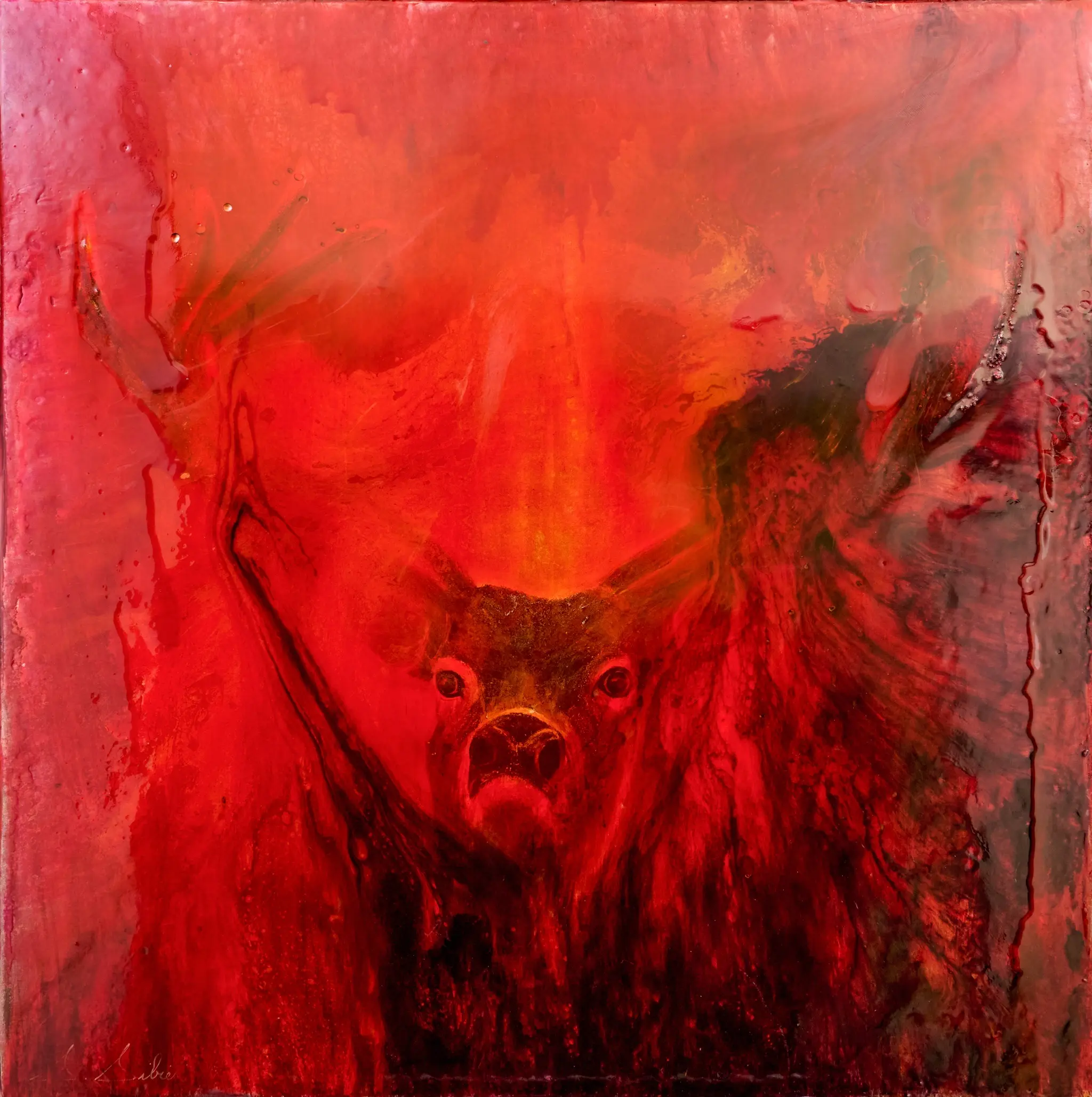 Saint-Hubert, peinture originale de Sonia Sibiet