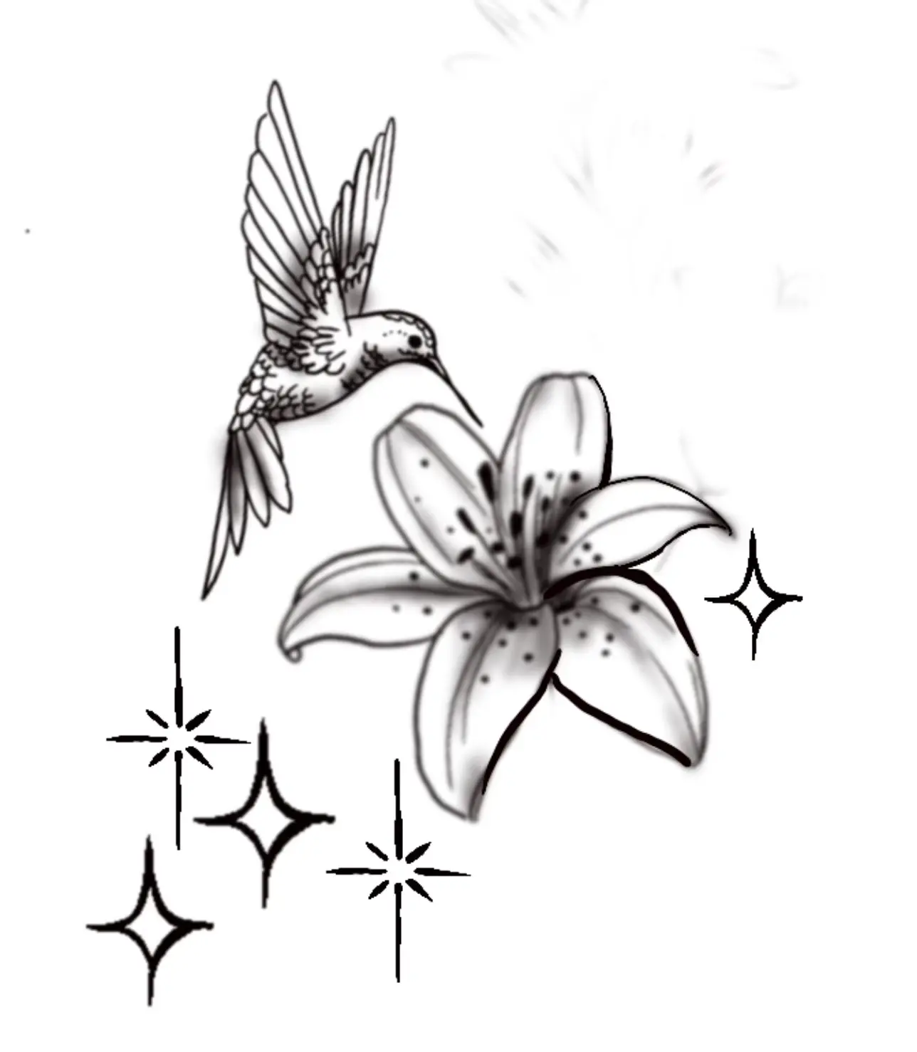 Avant tatouage artistique par Sonia Sibiet