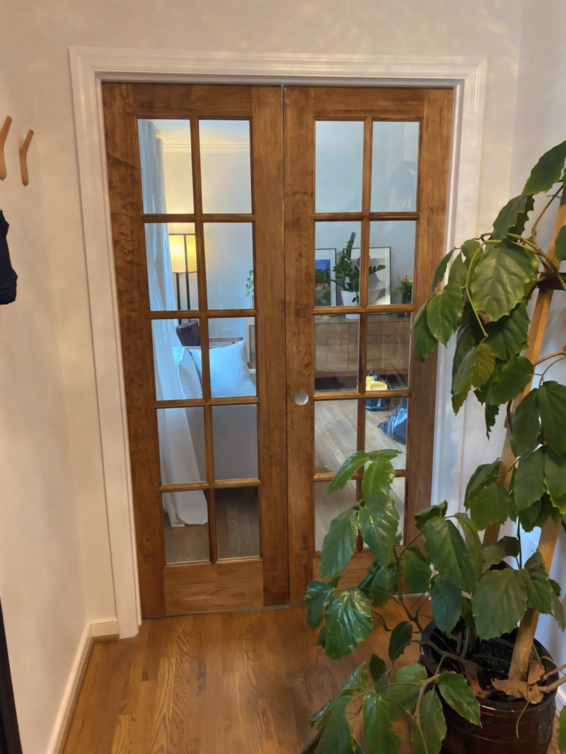 Custom interior French doors by Engrain RVA, Richmond VA