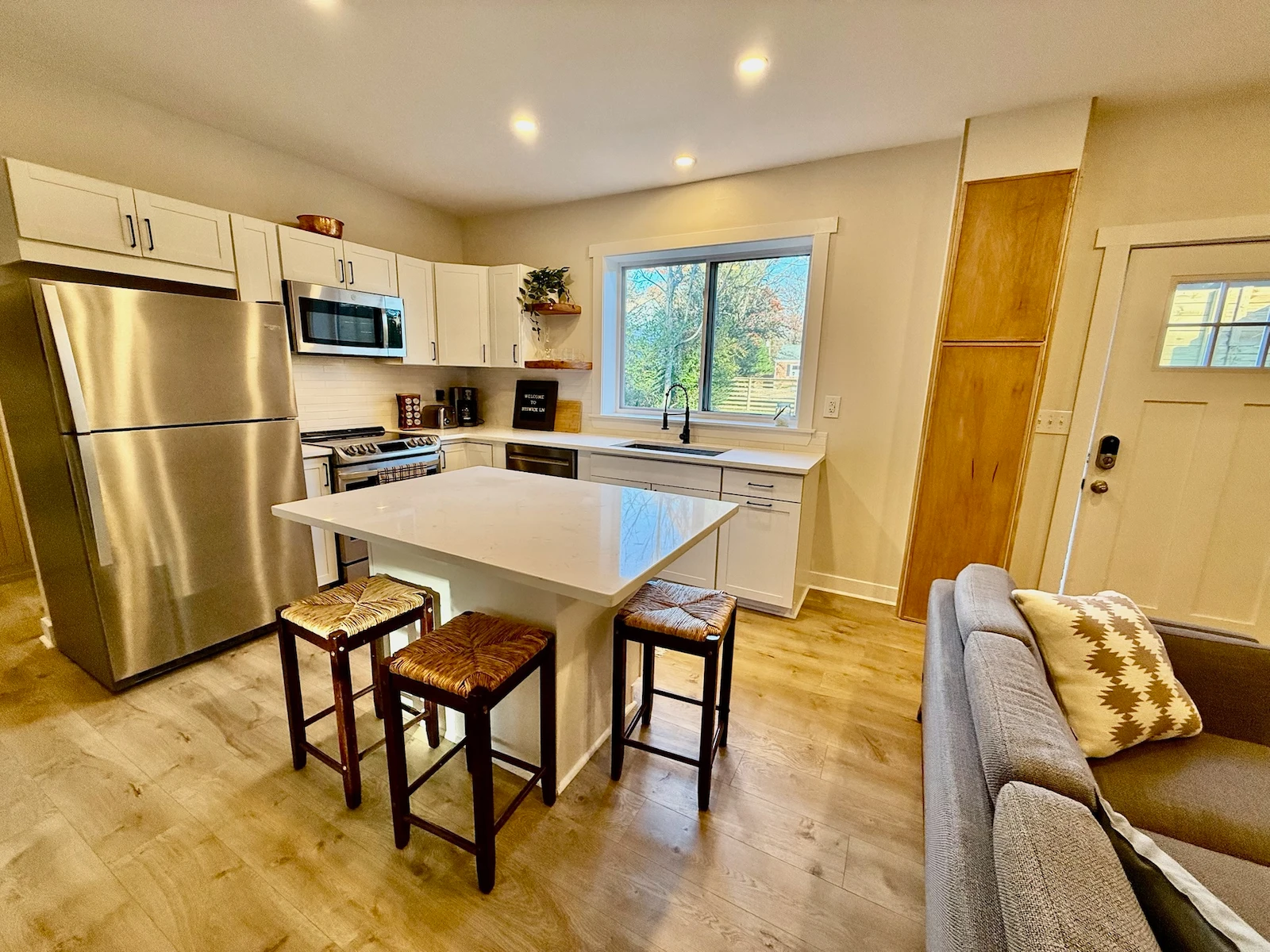 Custom white kitchen cabinetry in Richmond VA home