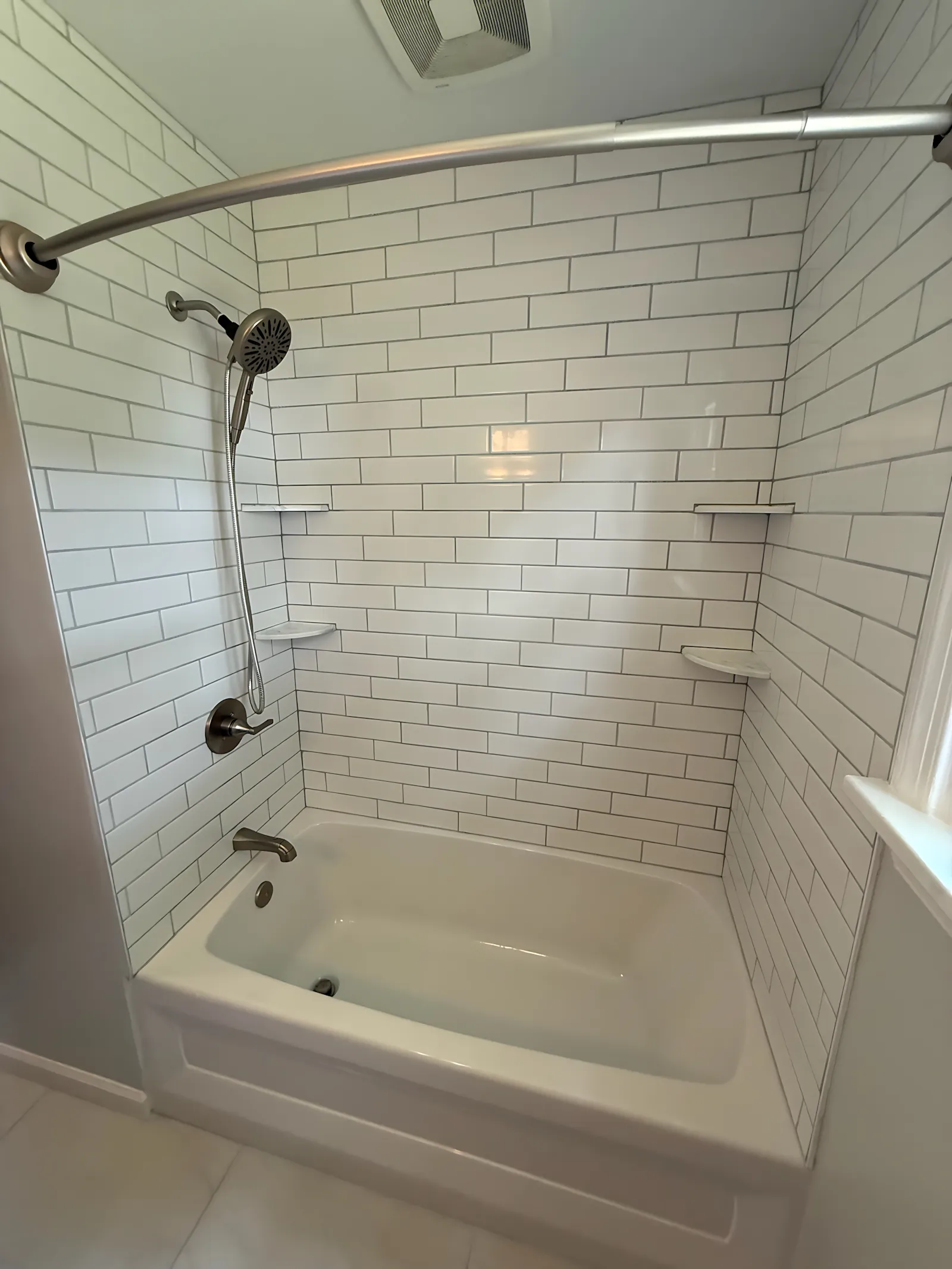 Custom tile shower in Richmond VA home