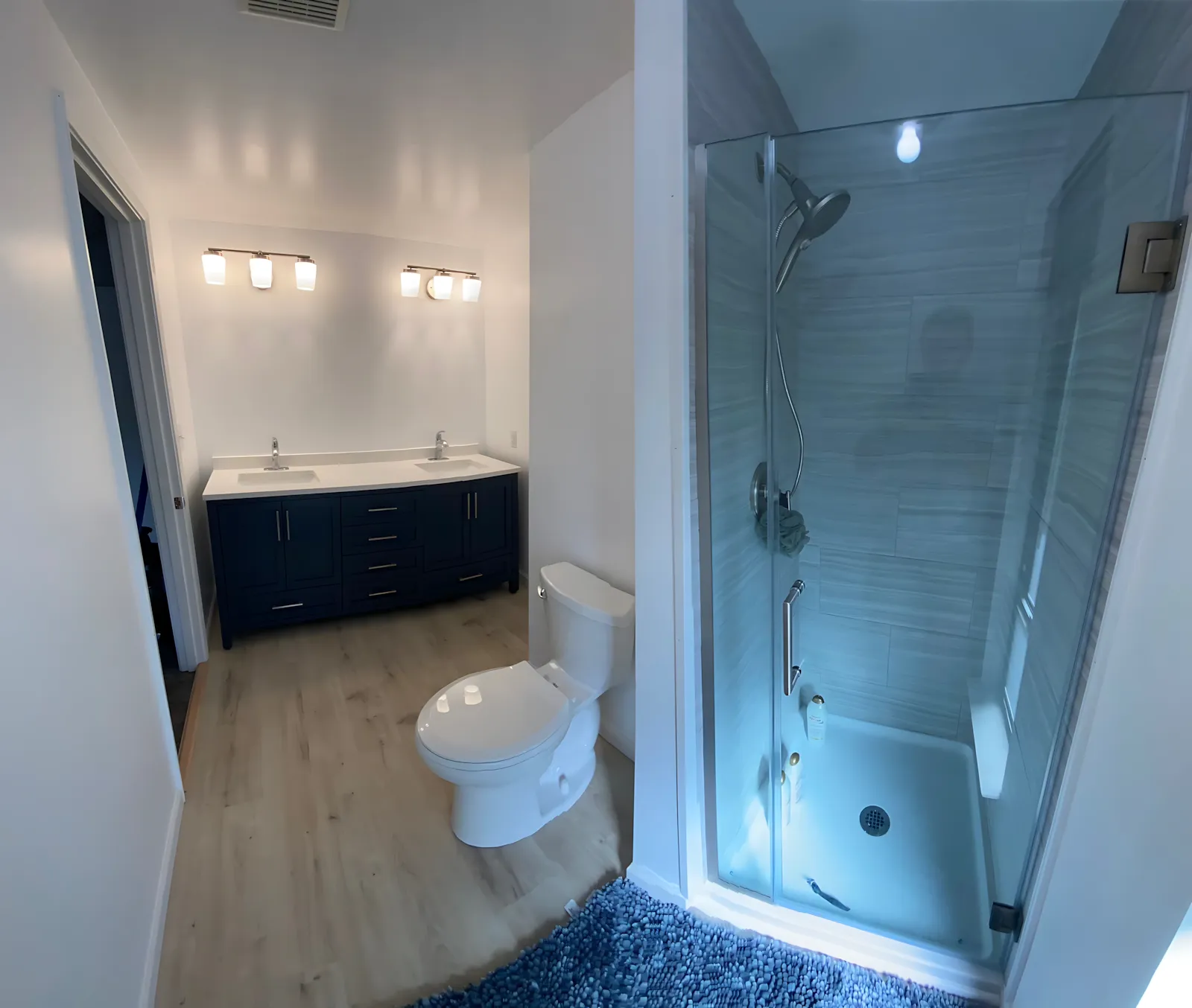 Custom walk-in shower and tile in Richmond VA home