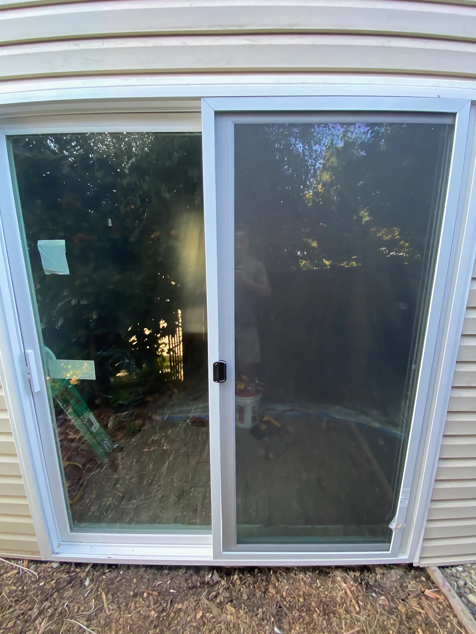 Custom sliding screen door in Richmond VA home
