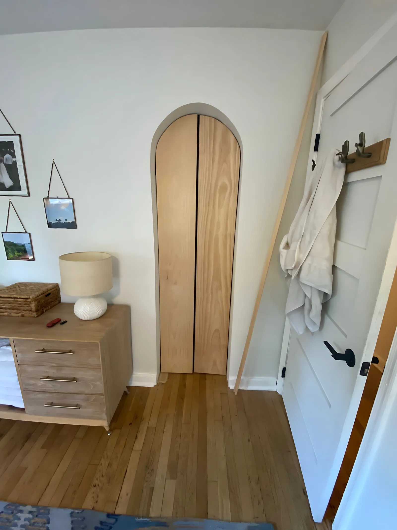Custom rounded doors in Richmond VA home