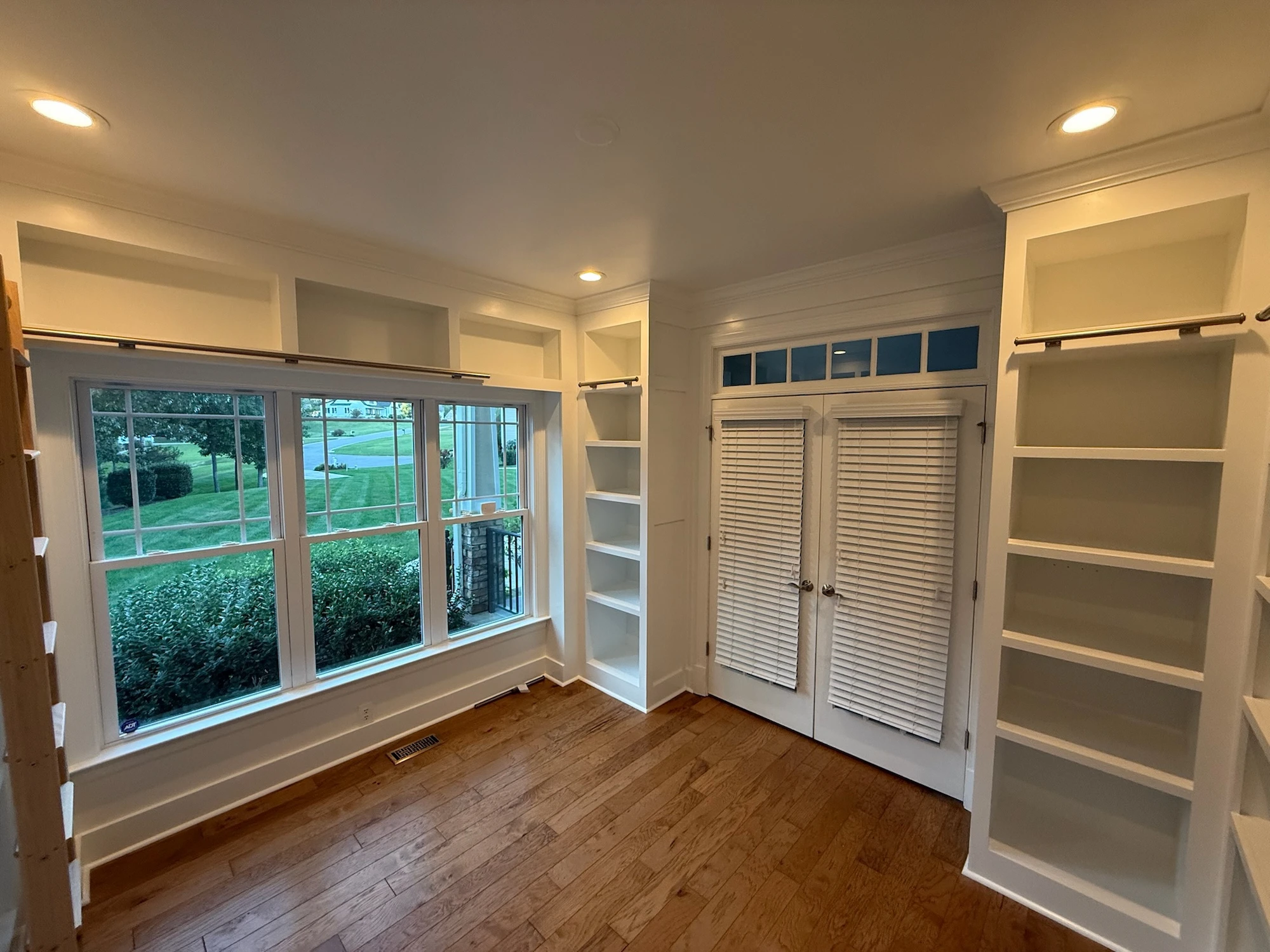 Custom built-in bookshelf and woodworking in a Richmond, VA home
