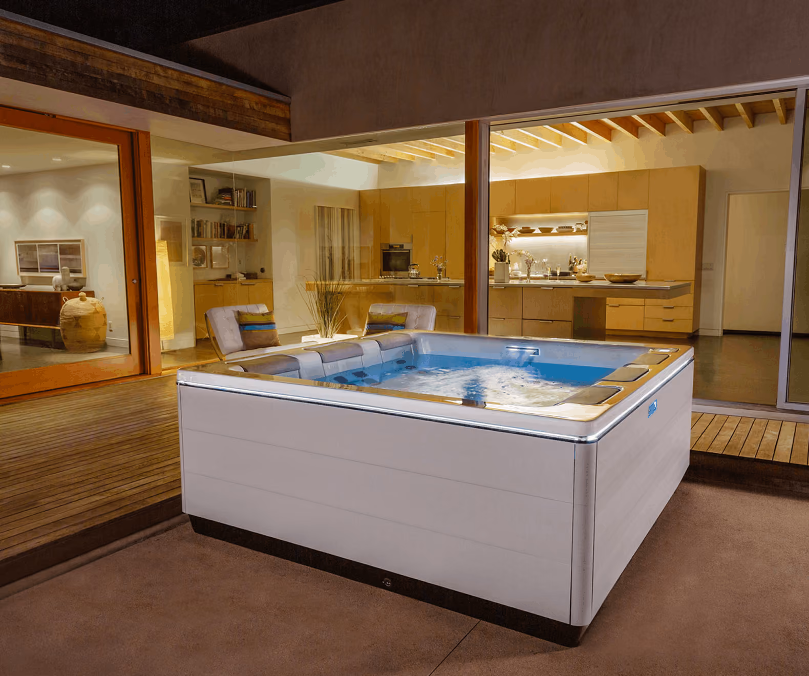 Bullfrog Spas STIL hot tub with minimalist architectural styling