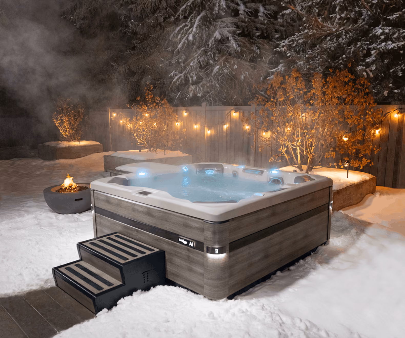 Bullfrog Spas A Series hot tub with interchangeable JetPak configurations