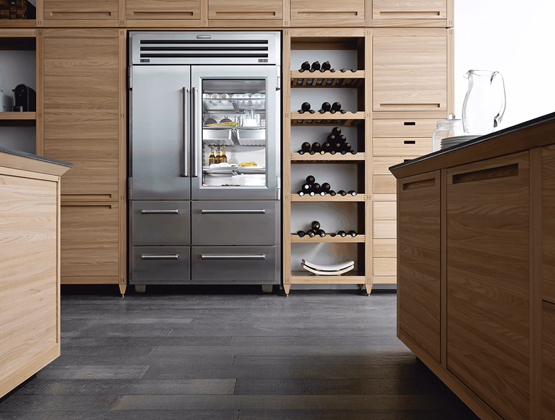 Sub-Zero refrigerator with NASA-derived air purification that removes ethylene gas