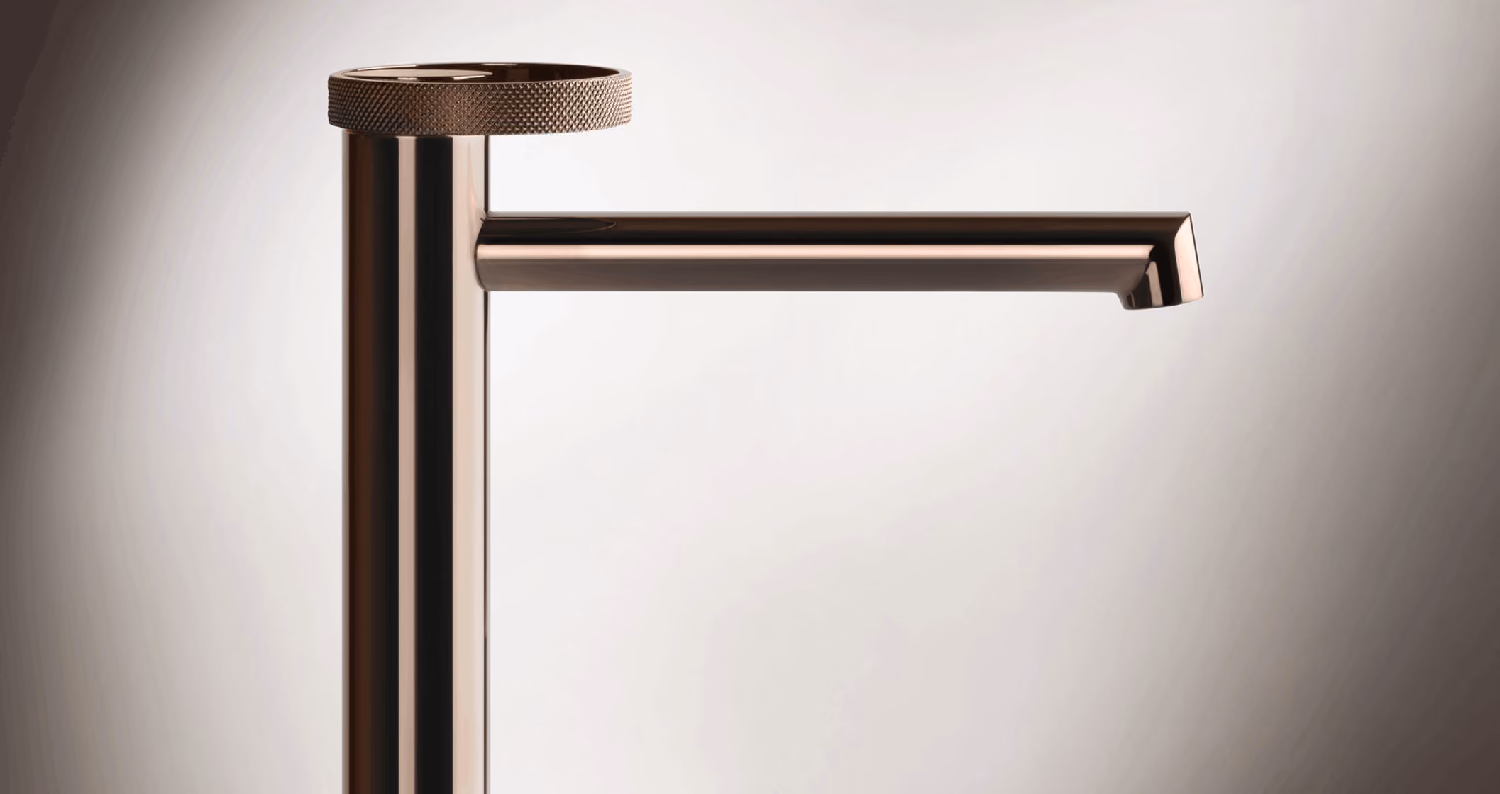 Gessi Anello collection tap with signature circular ring handle