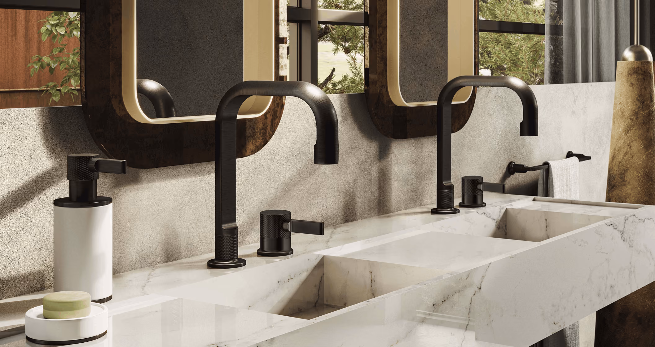 Gessi Inciso collection tap designed by David Rockwell