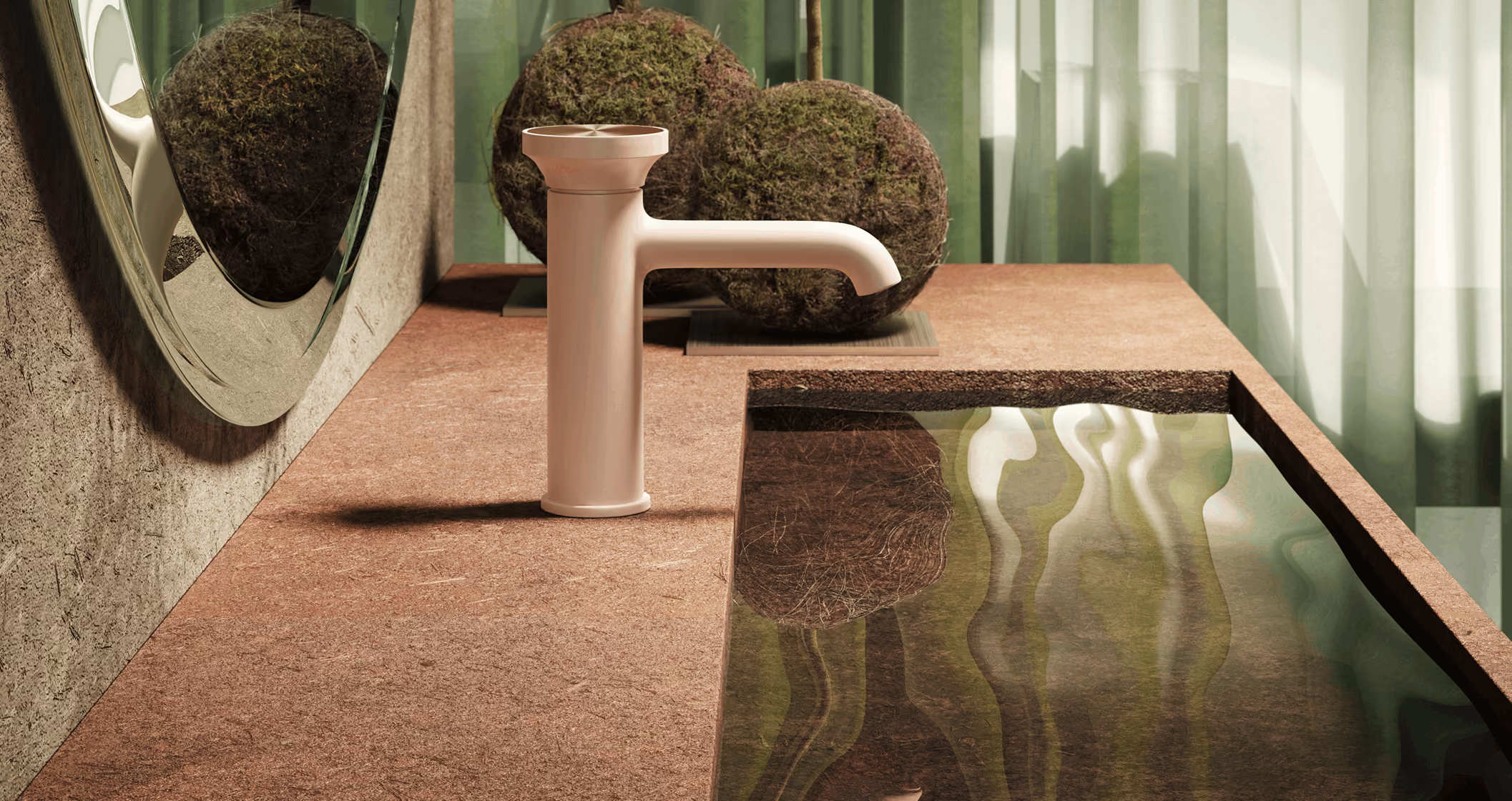 Gessi Origini collection in archetypal shapes, colours and finishes