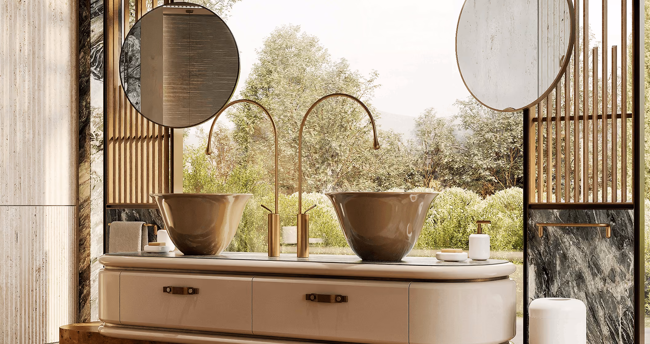 Gessi Goccia living room water dispenser for the dining table