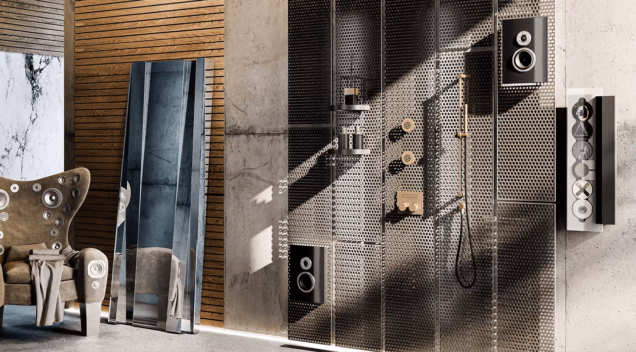 Gessi precision craftsmanship, solid brass milled and forged into sculptural taps