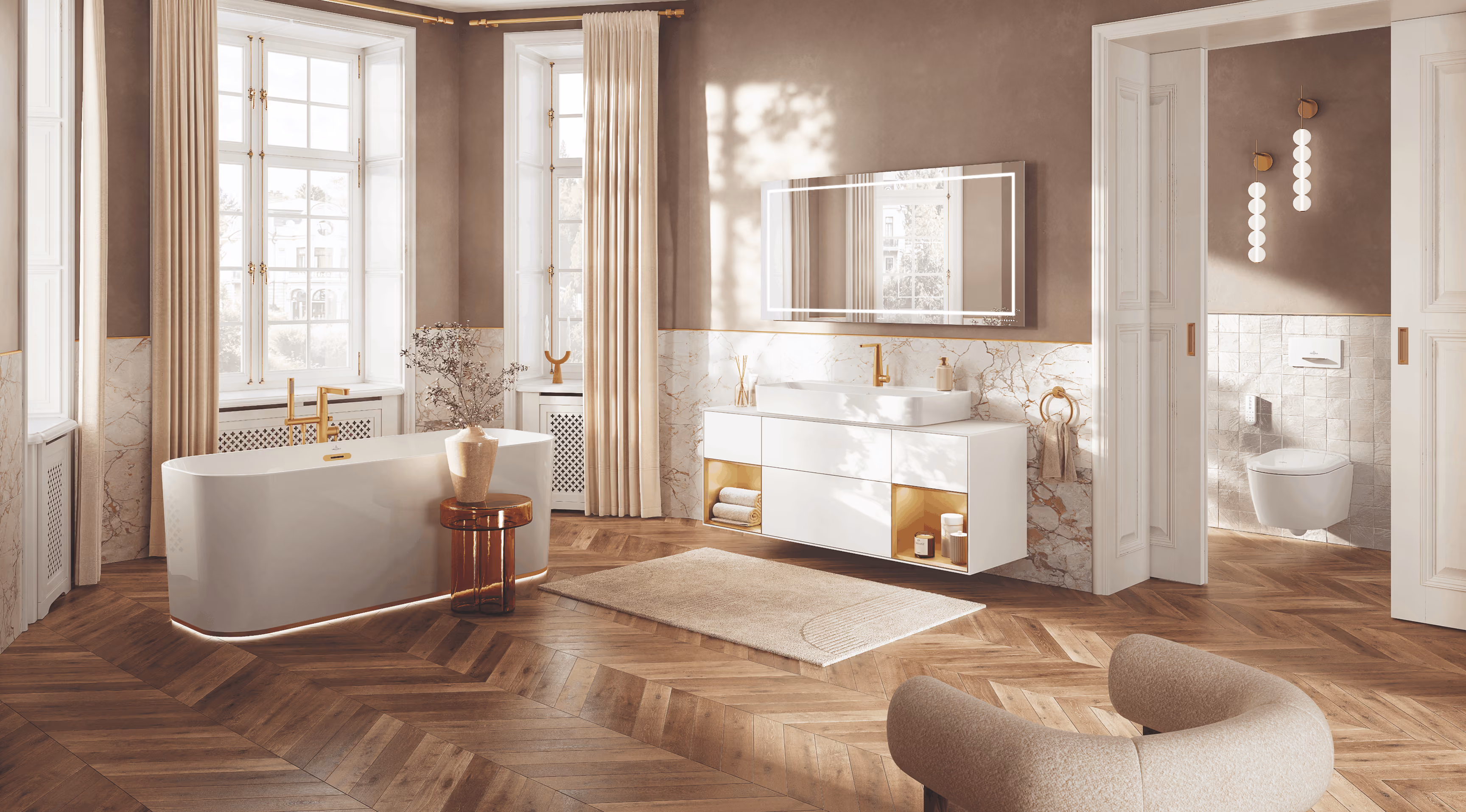 Villeroy & Boch luxury bathroom design, European ceramics stocked at LPM Leigh
