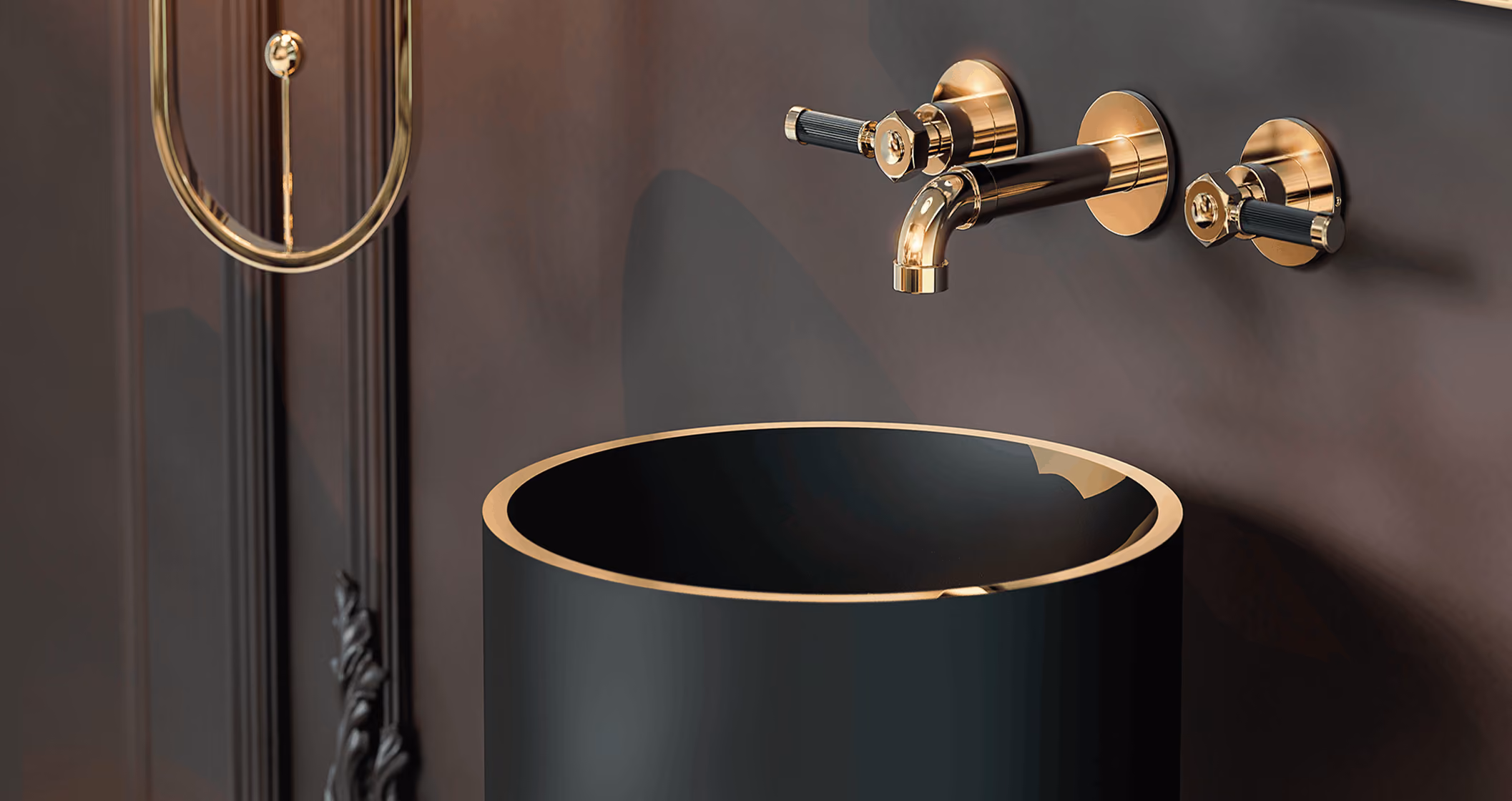 GRAFF Vintage collection brassware with heritage-inspired industrial character