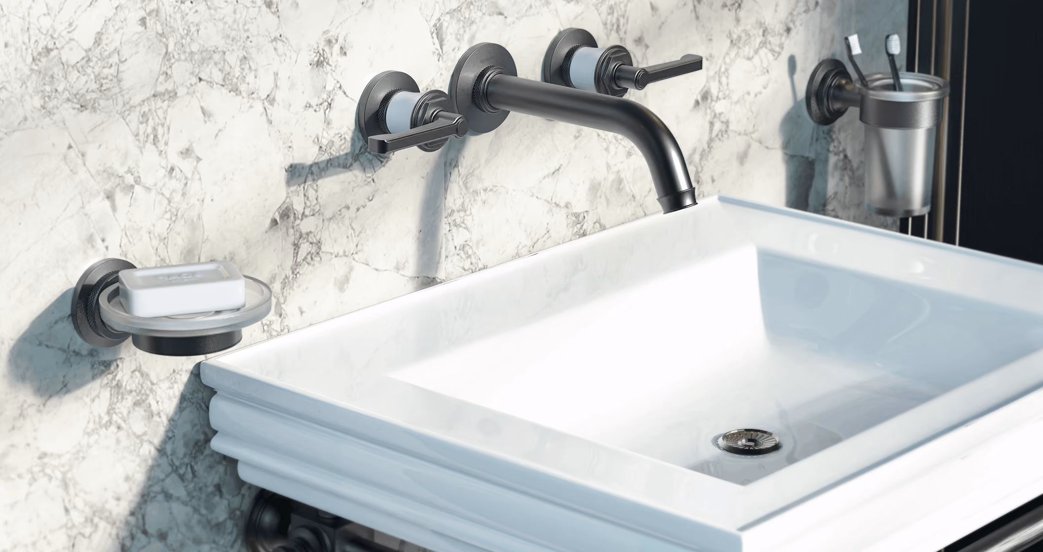 GRAFF Vignola collection tap inspired by the porticoes of Bologna architecture