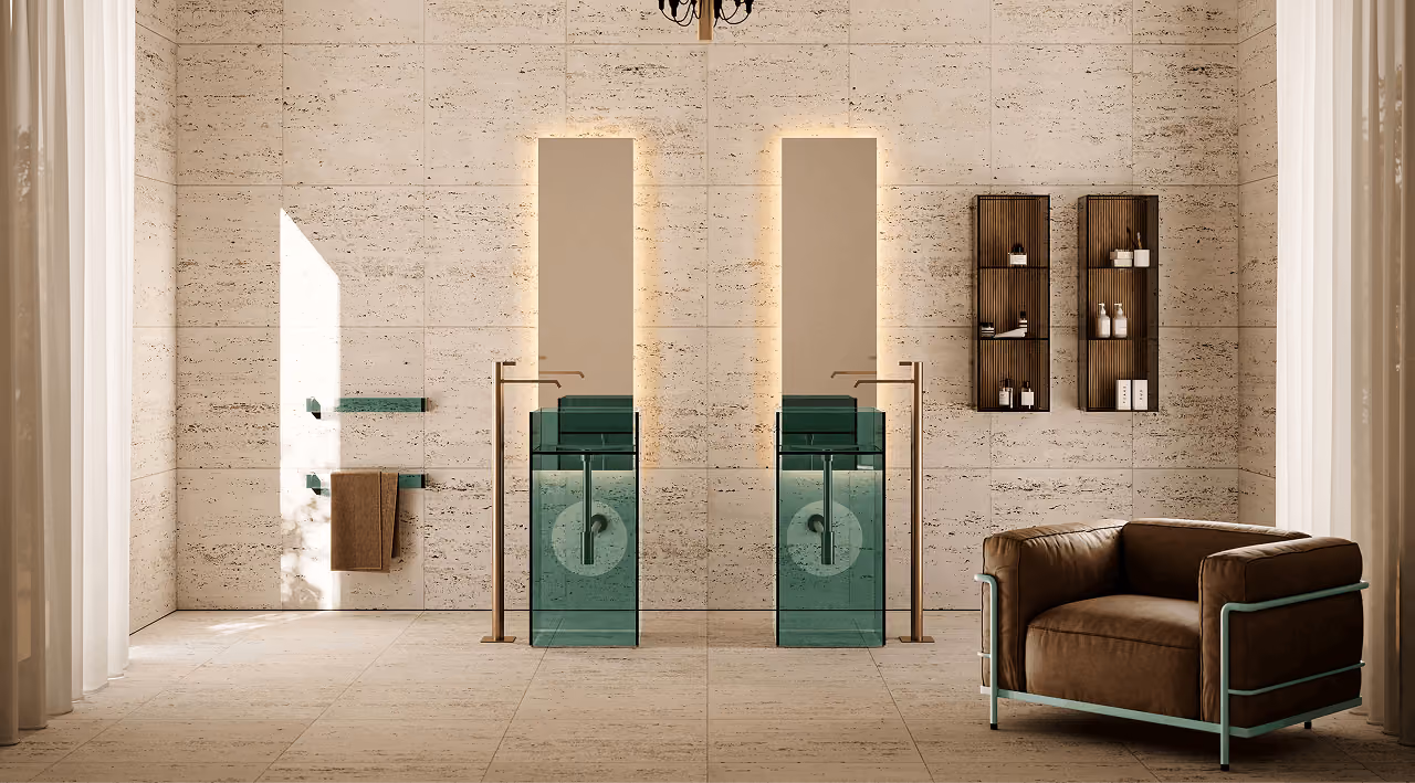 Artelinea contemporary Italian bathroom furniture, luxury brand stocked at LPM Leigh