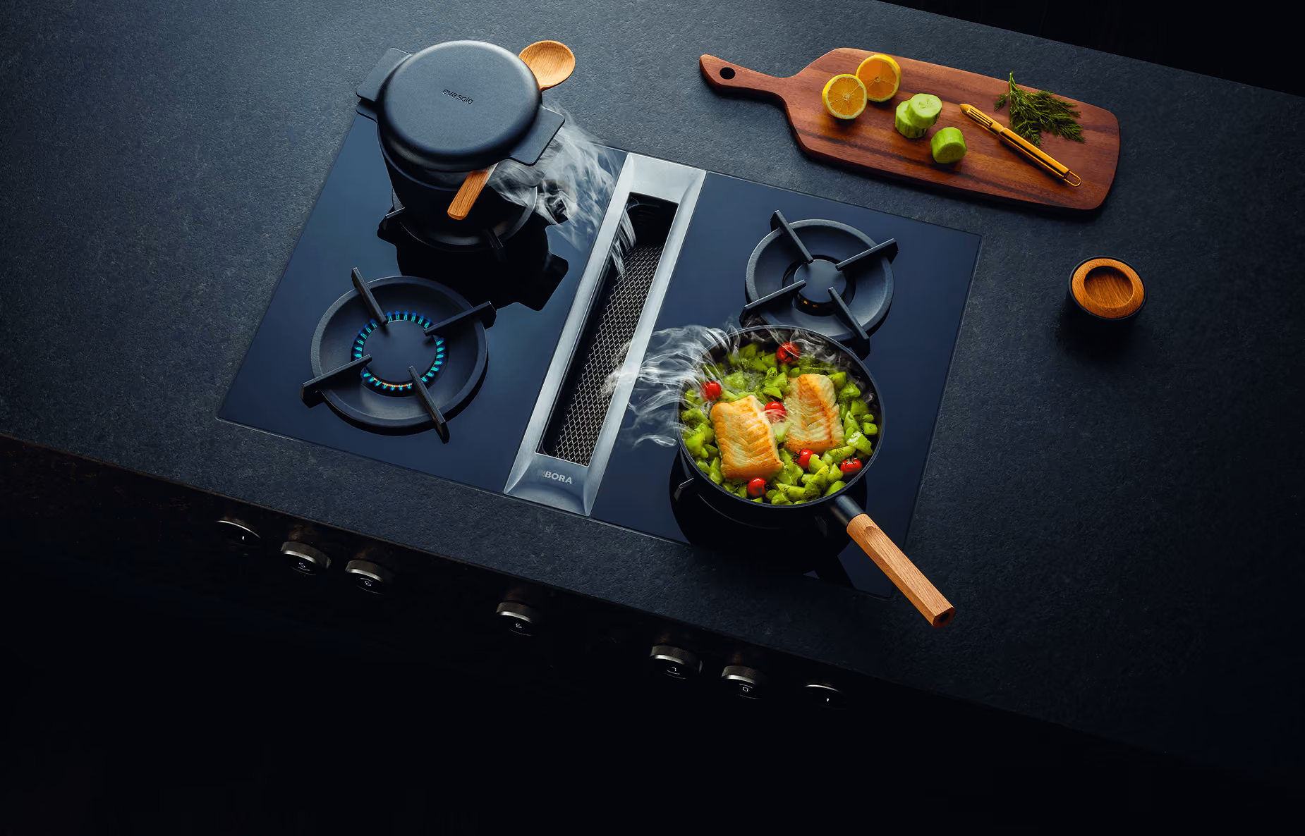 BORA founder Willi Bruckbauer, who developed the first downdraft cooktop prototype