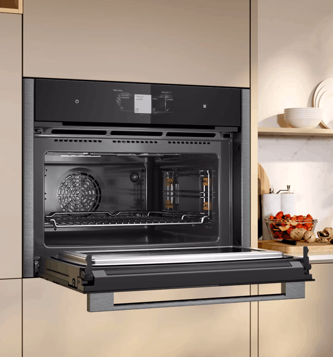 NEFF built-in microwave oven with touch control panel