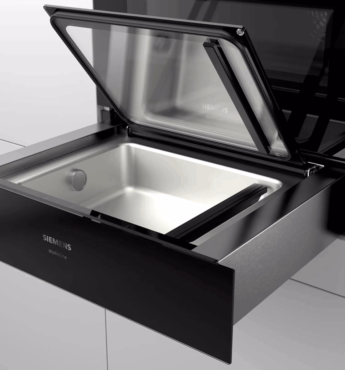 Siemens vacuum sealing drawer for food storage and sous vide preparation