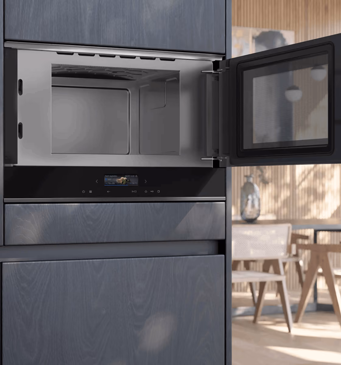 Siemens built-in microwave oven with touch control panel