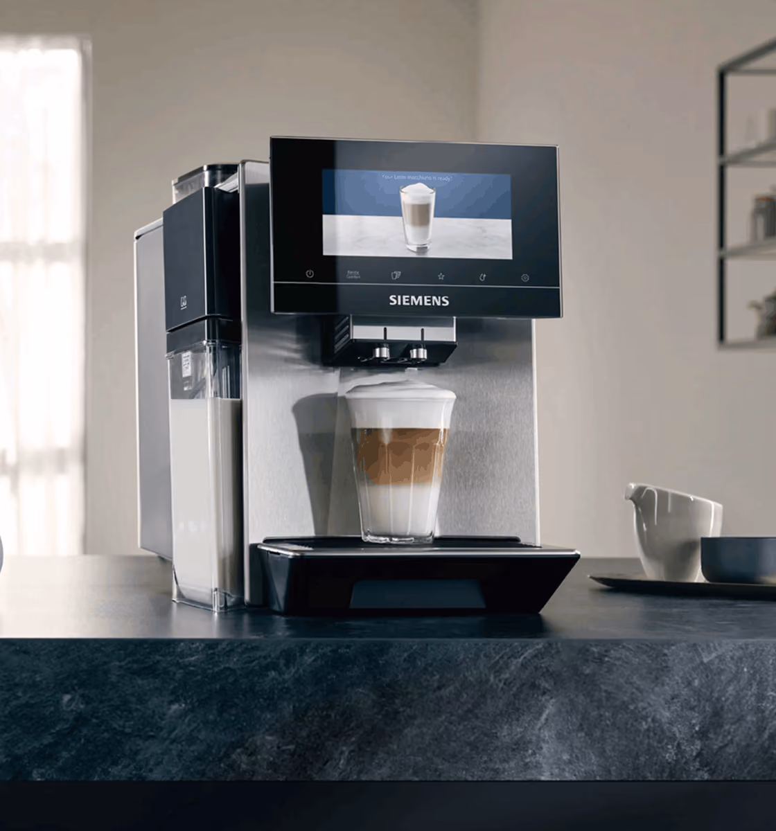 Siemens freestanding coffee machine for the home kitchen