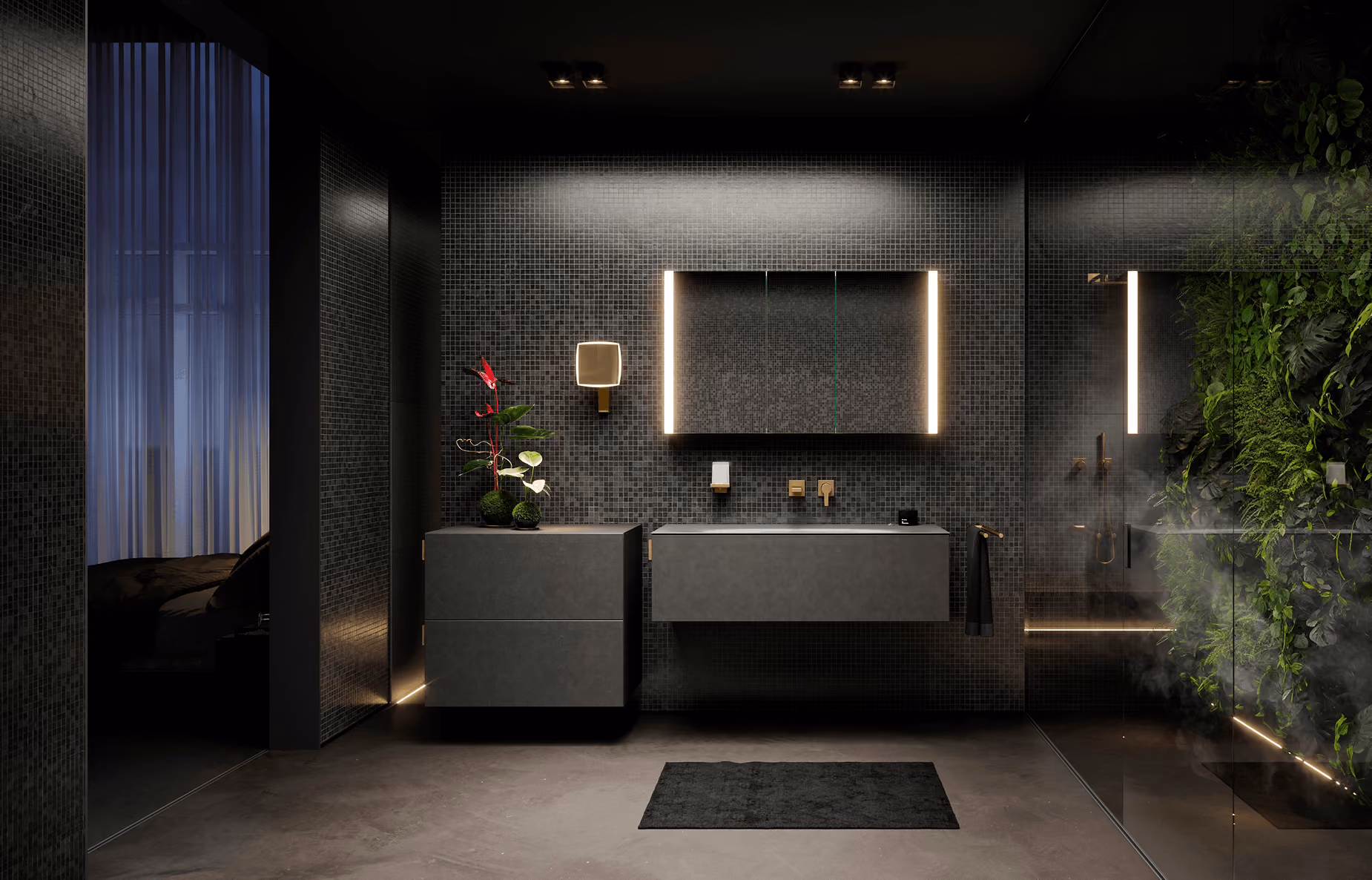 Keuco bathroom fittings with hard-wearing finishes built for everyday use