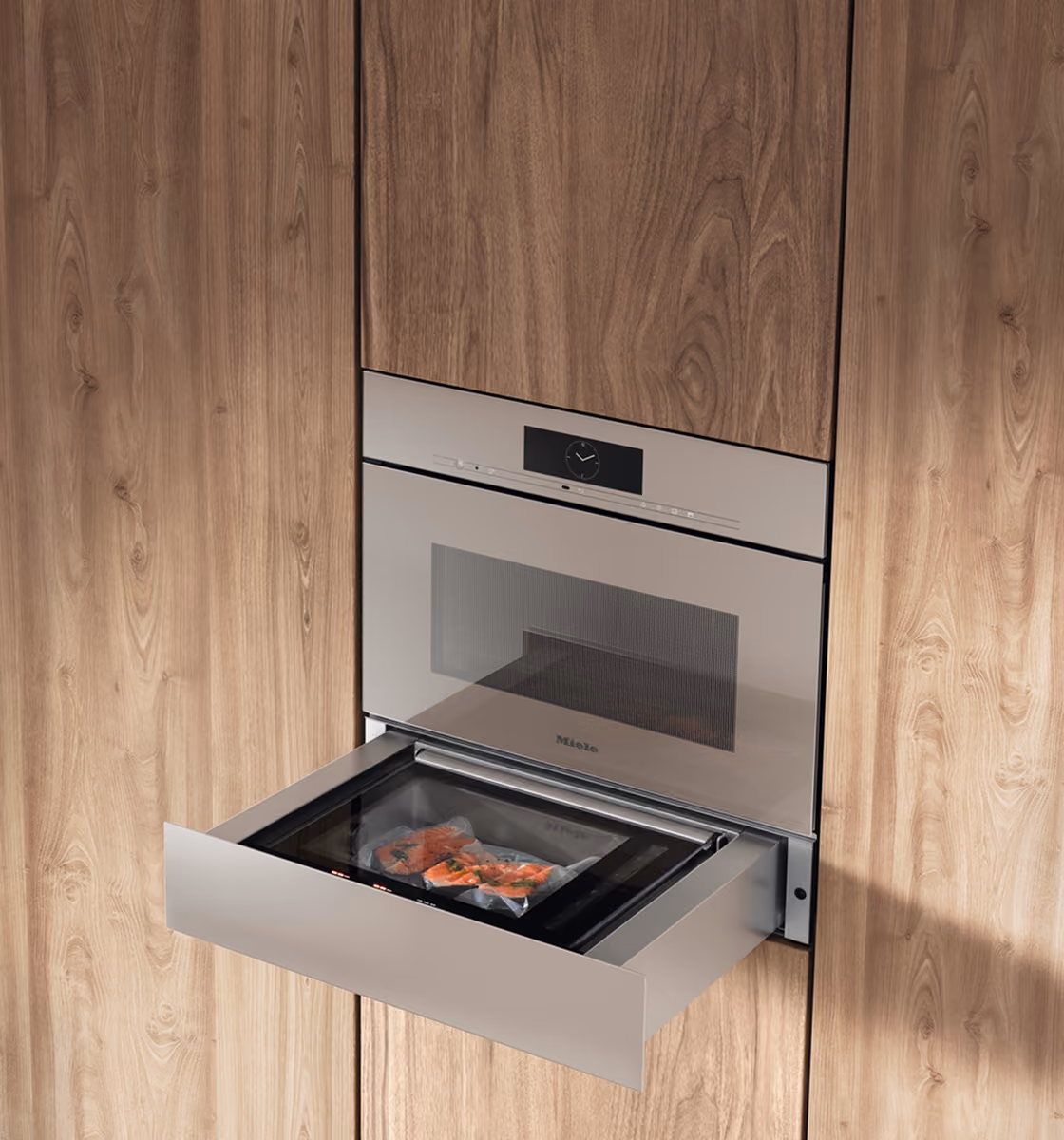 Miele vacuum sealing drawer for food storage and sous vide preparation