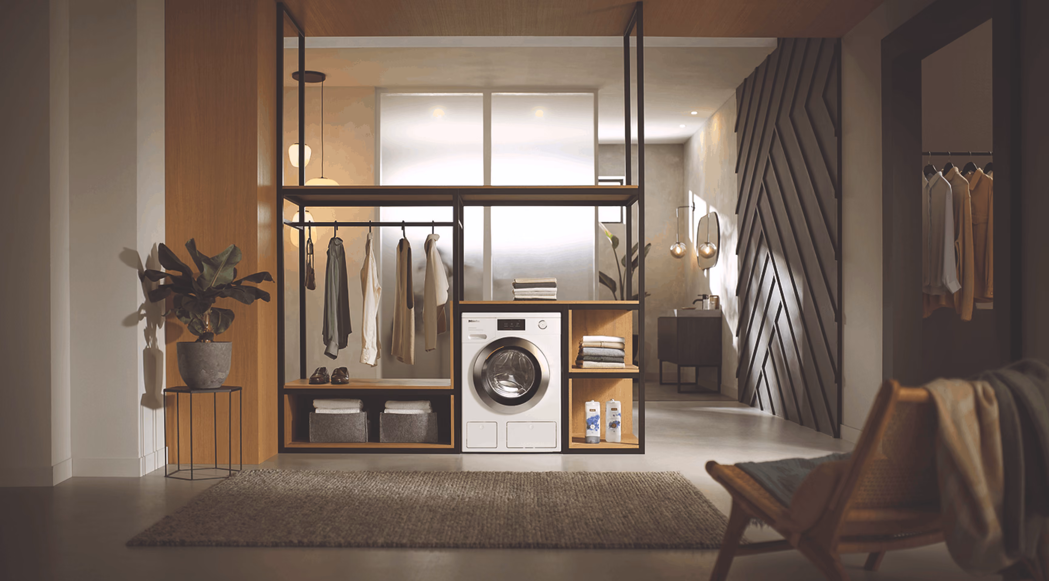 Miele kitchen appliances in a modern fitted kitchen, stocked at LPM Leigh