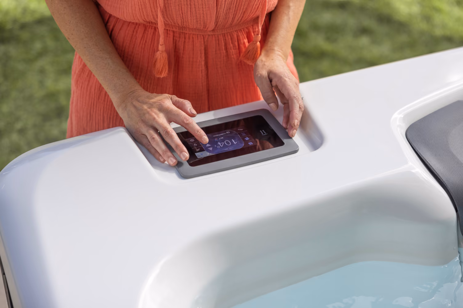 Bullfrog spa touchscreen controls