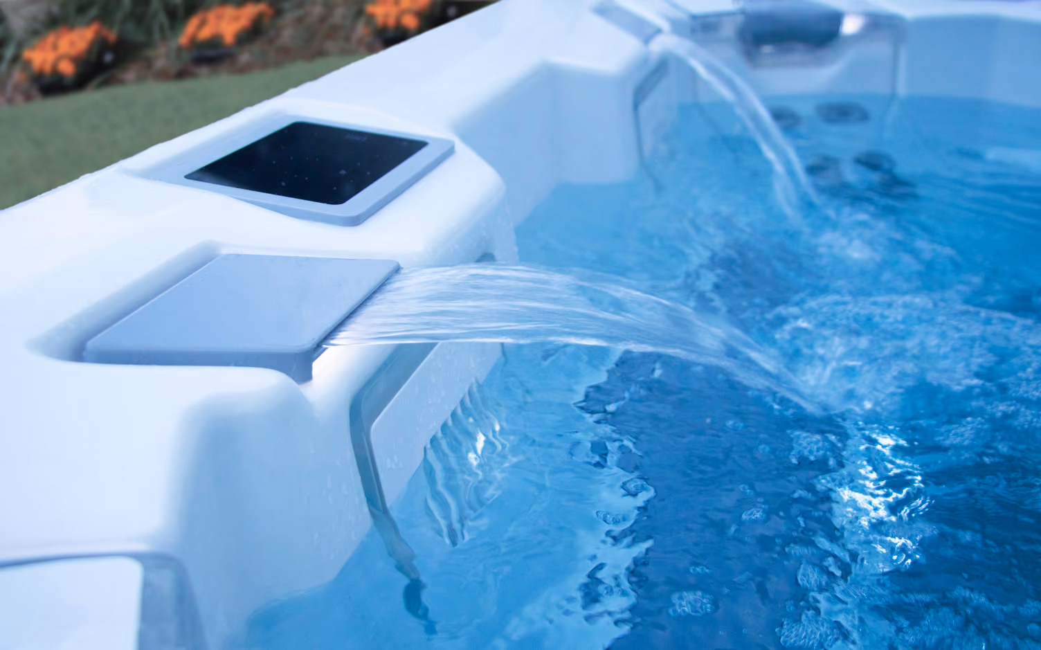 Bullfrog spa premium integrated waterfalls