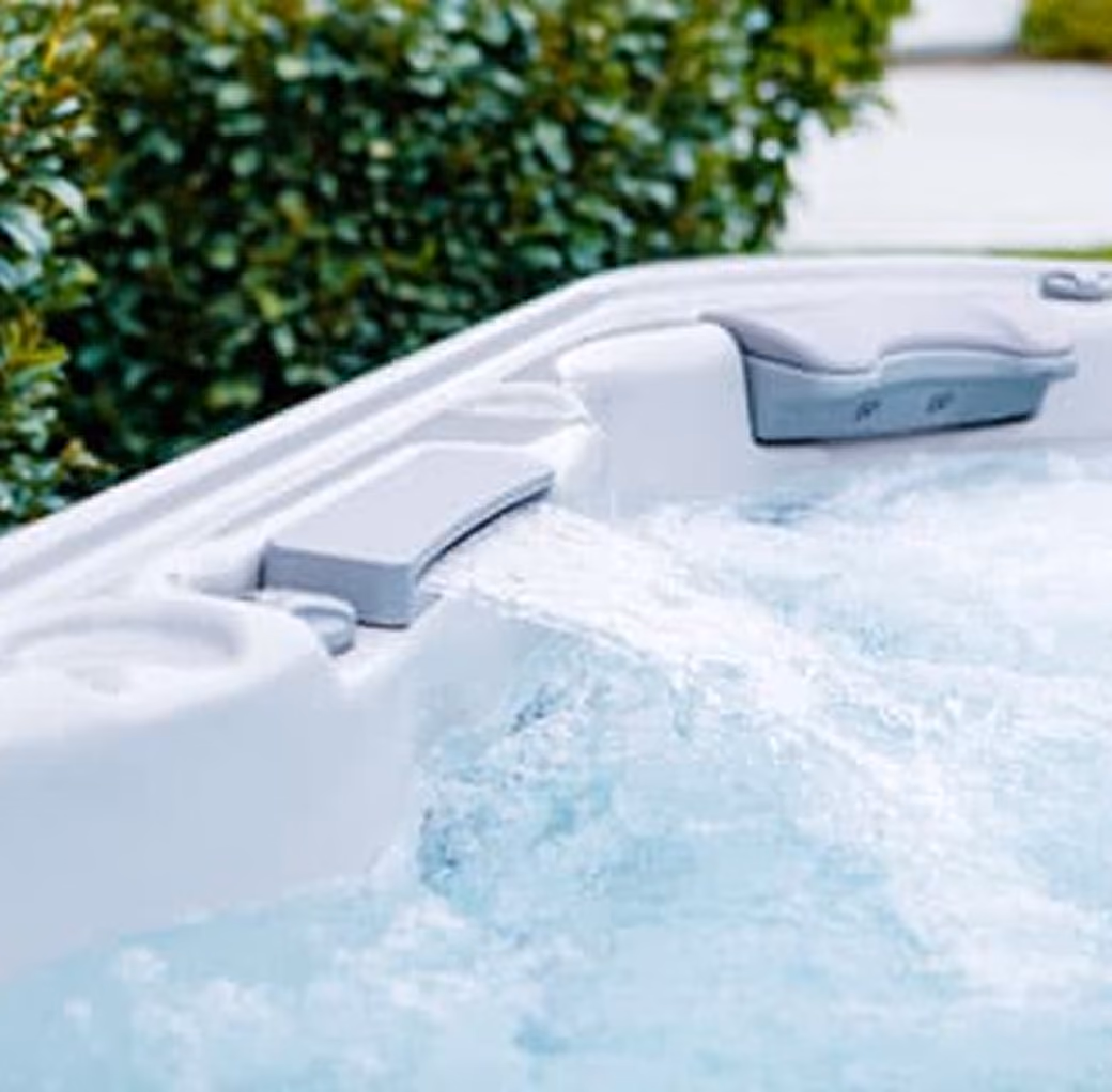 Bullfrog X Series spa waterfall feature