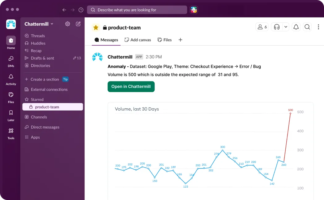 Chattermill Screenshot