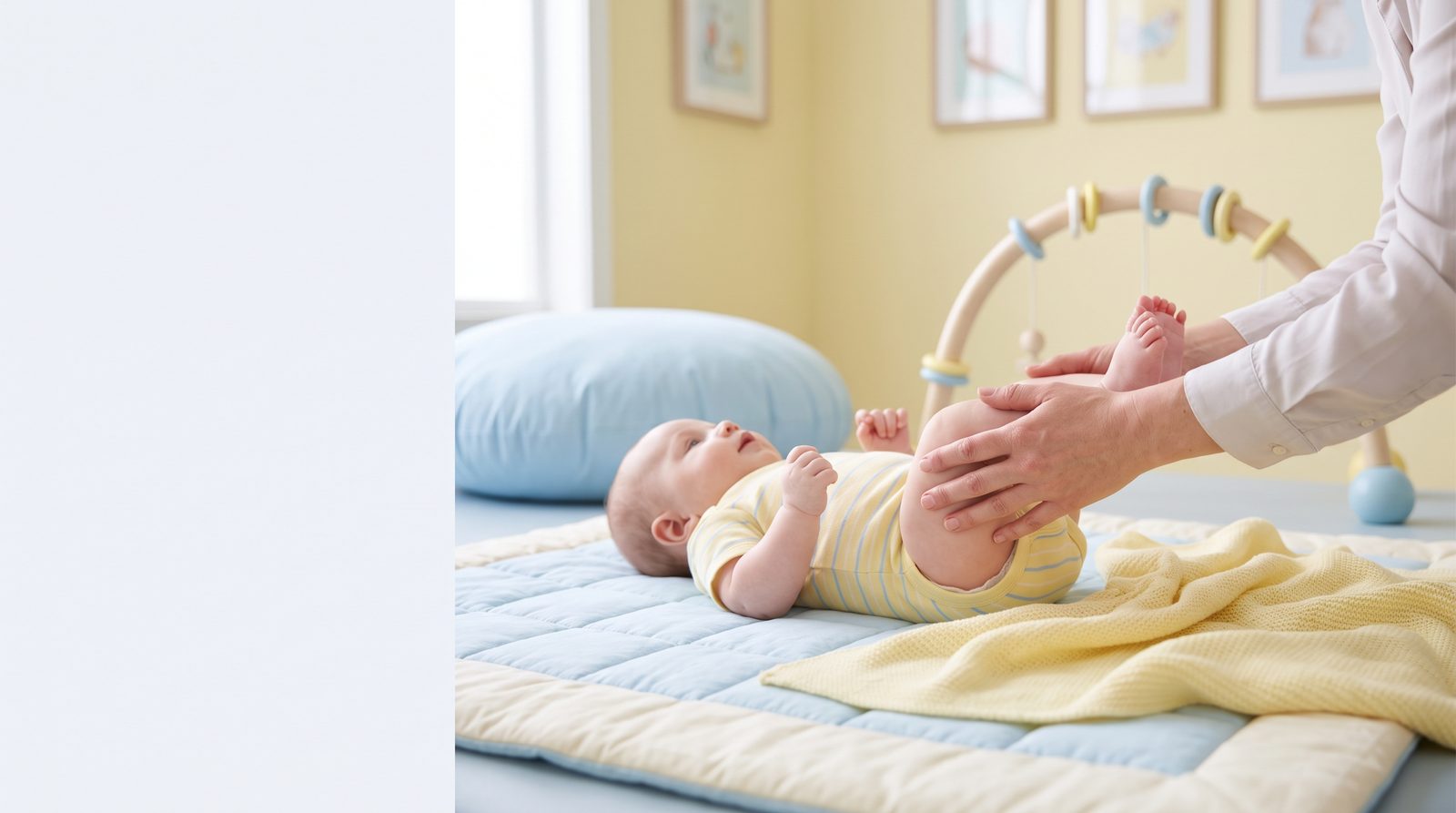 Fizjoterapia dziecięca – terapeutka podczas ćwiczeń z dzieckiem – Kids Medic