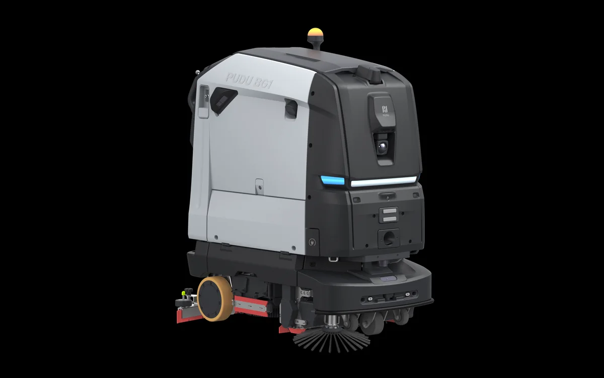 PUDU BG1, mașină industrială autonomă de măturat și frecat