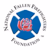 National Fallen Firefighters Foundation logo with a red rose over a blue Maltese cross.