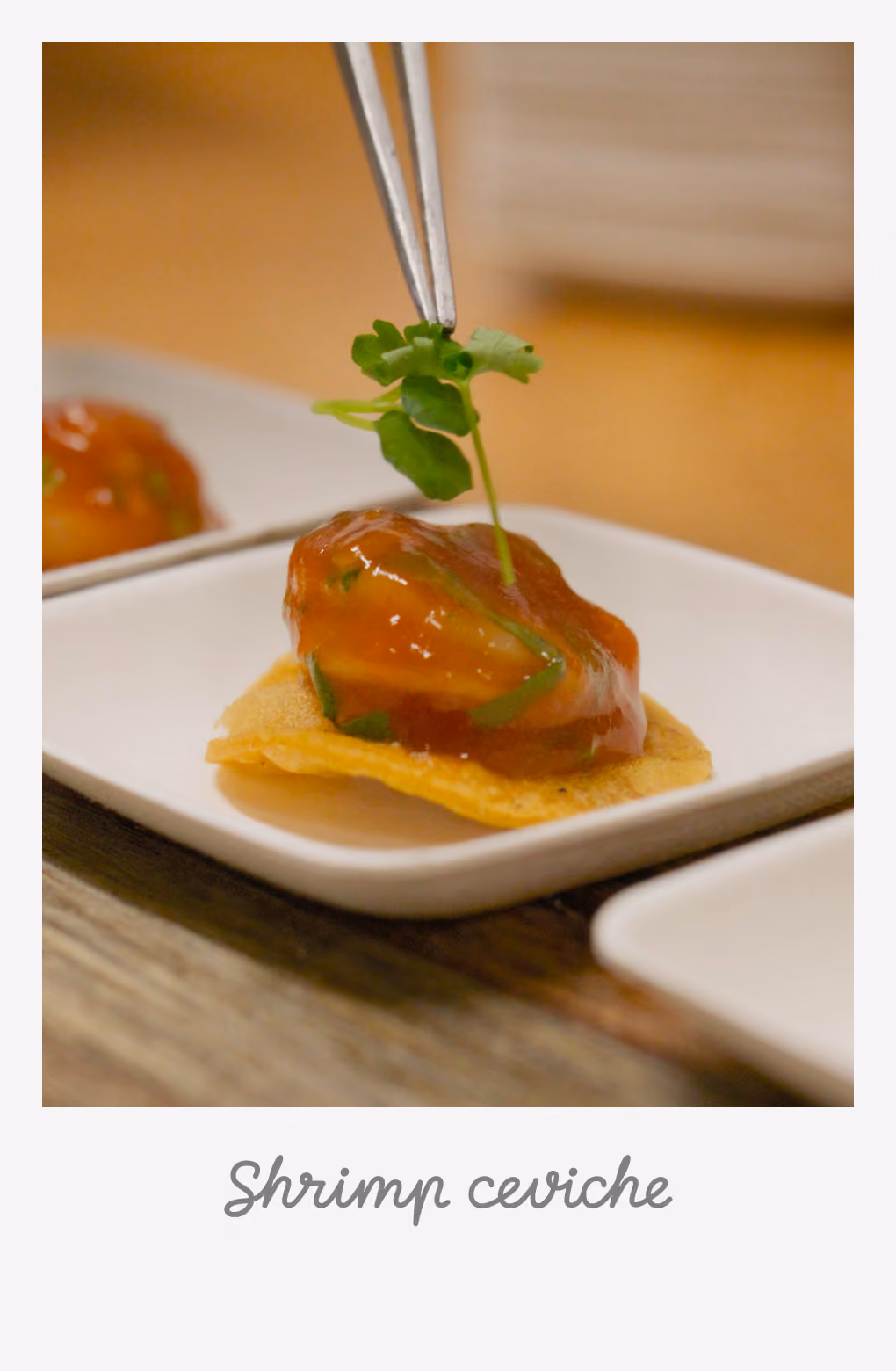 Colombian-style shrimp ceviche