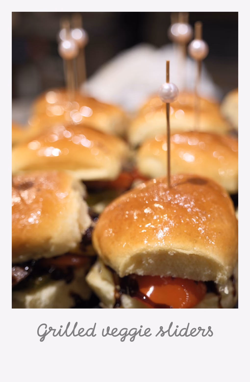Grilled veggie sliders