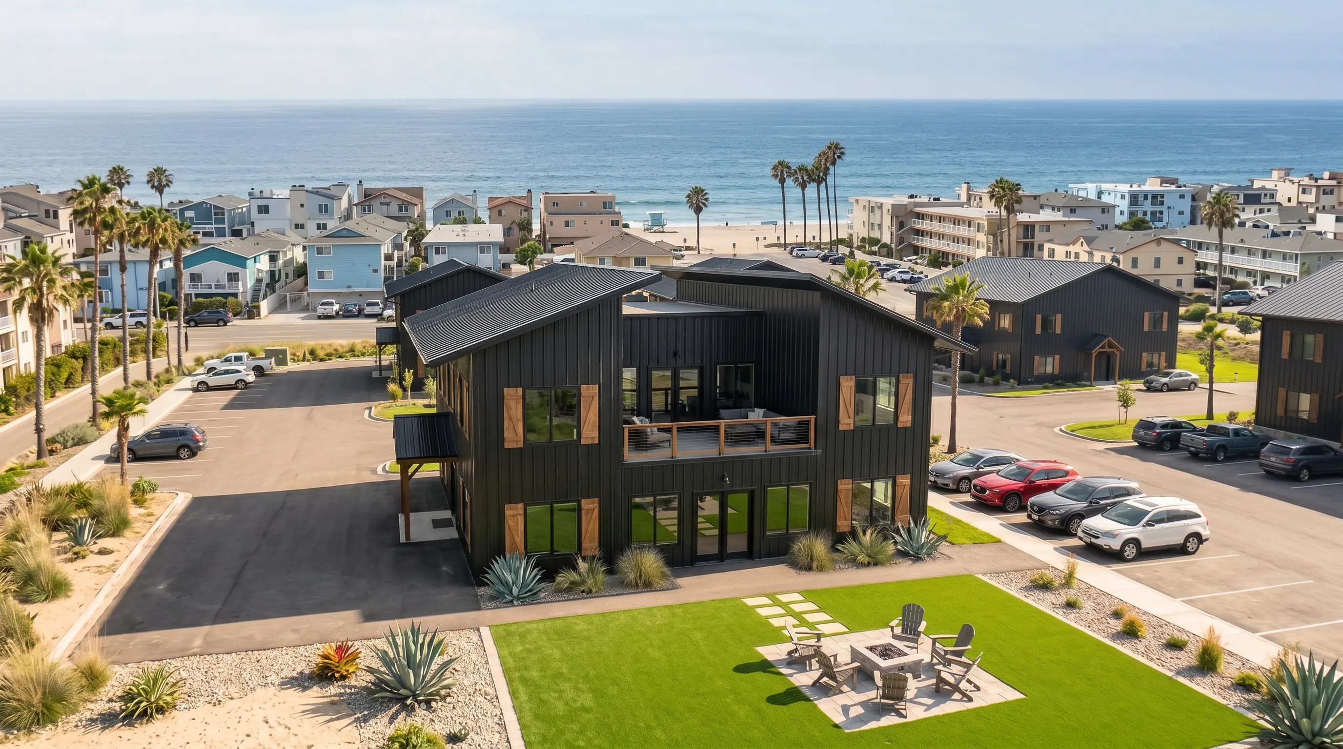 Modular guest housing exterior render
