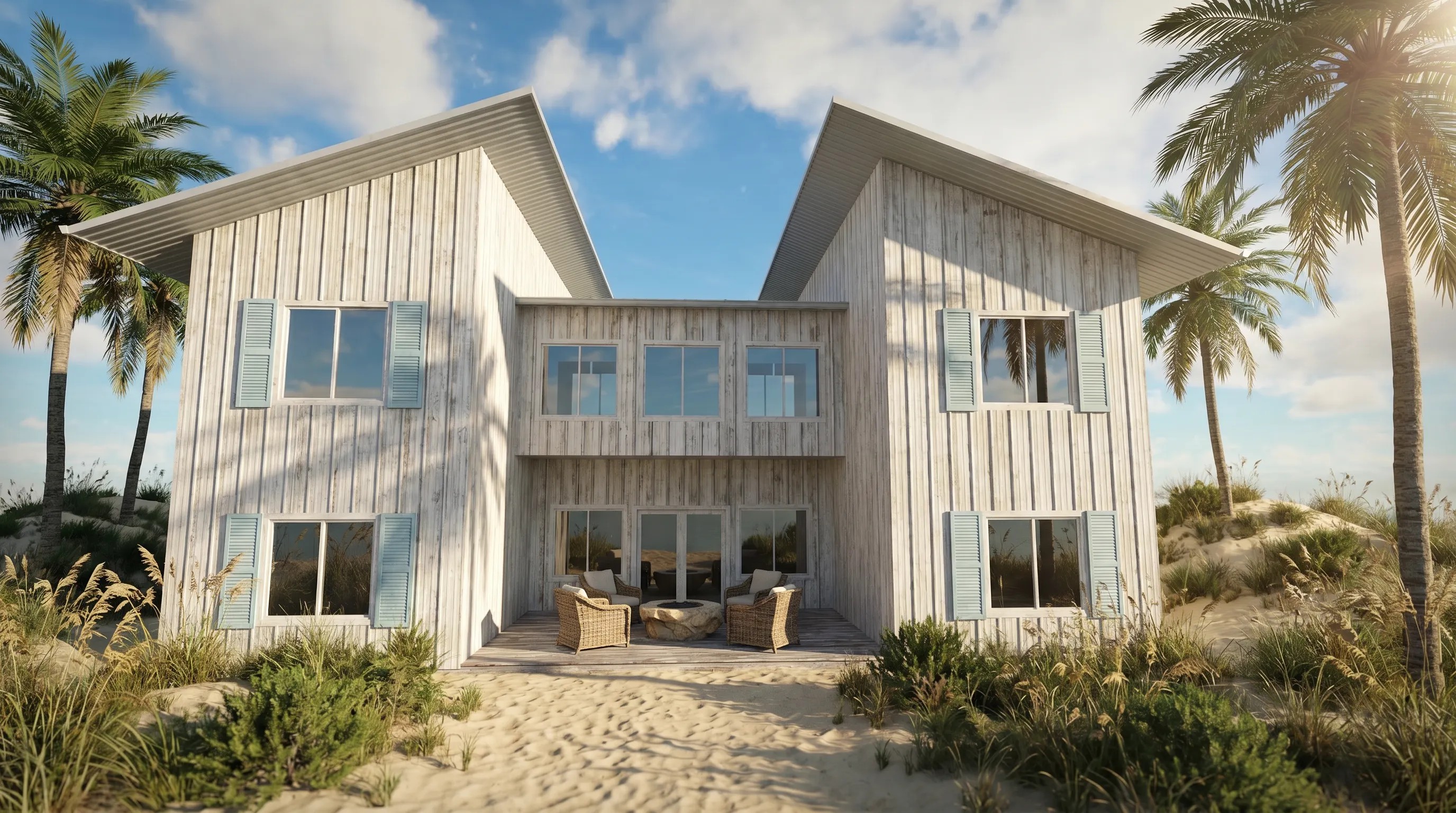 Modular housing render exterior
