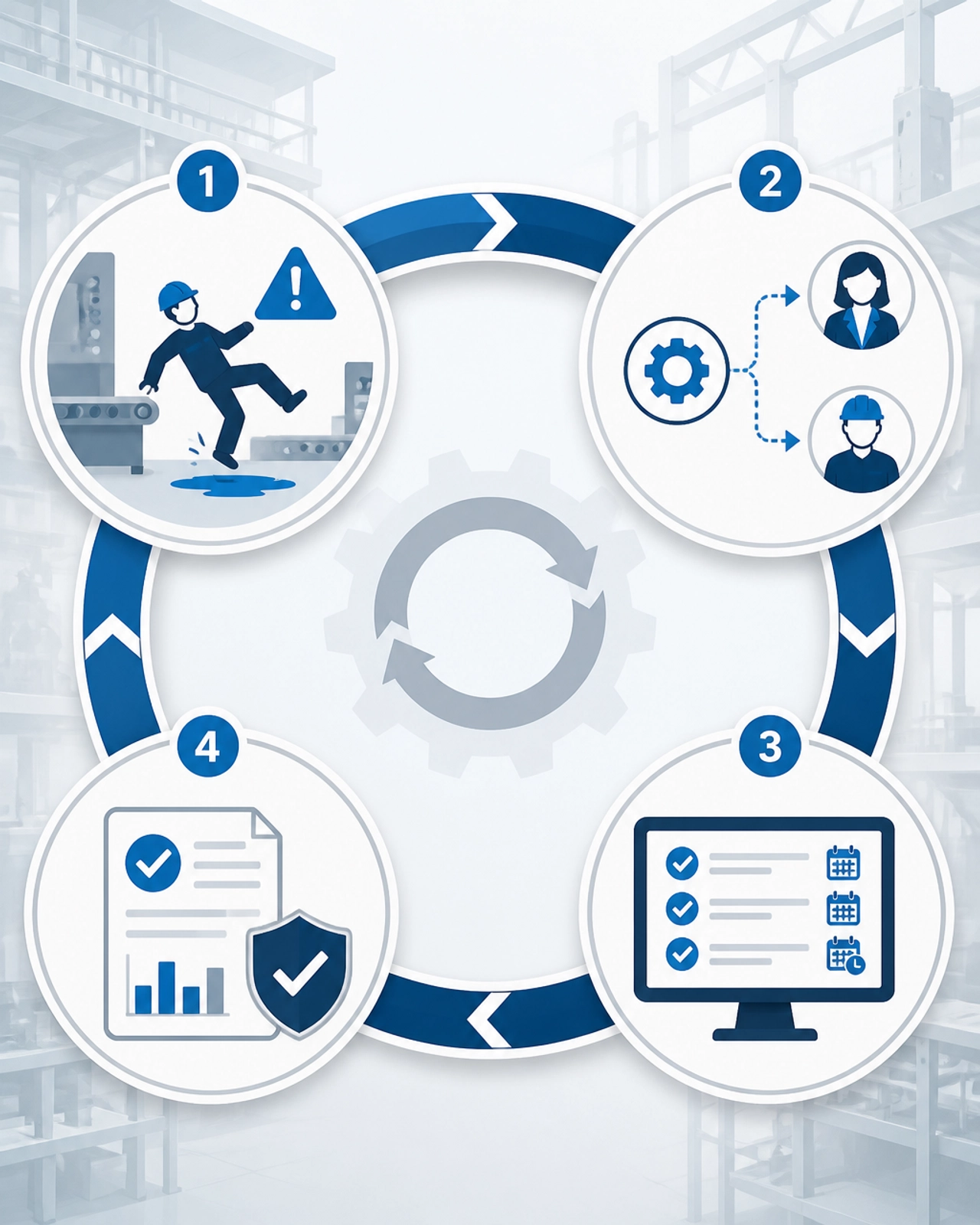 A diagram showing the 'Closed Loop' compliance process for manufacturing incidents