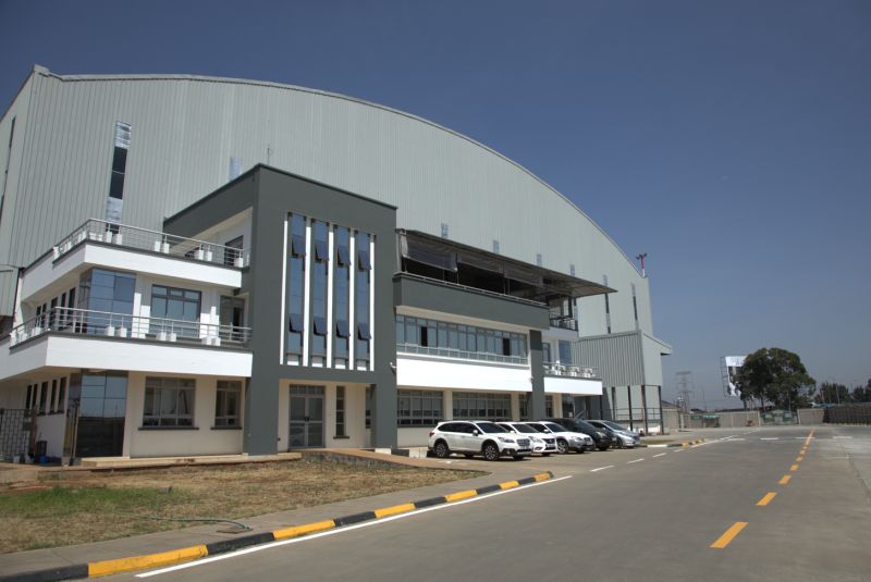 Warehouse and office building at the Embakasi site in Nairobi