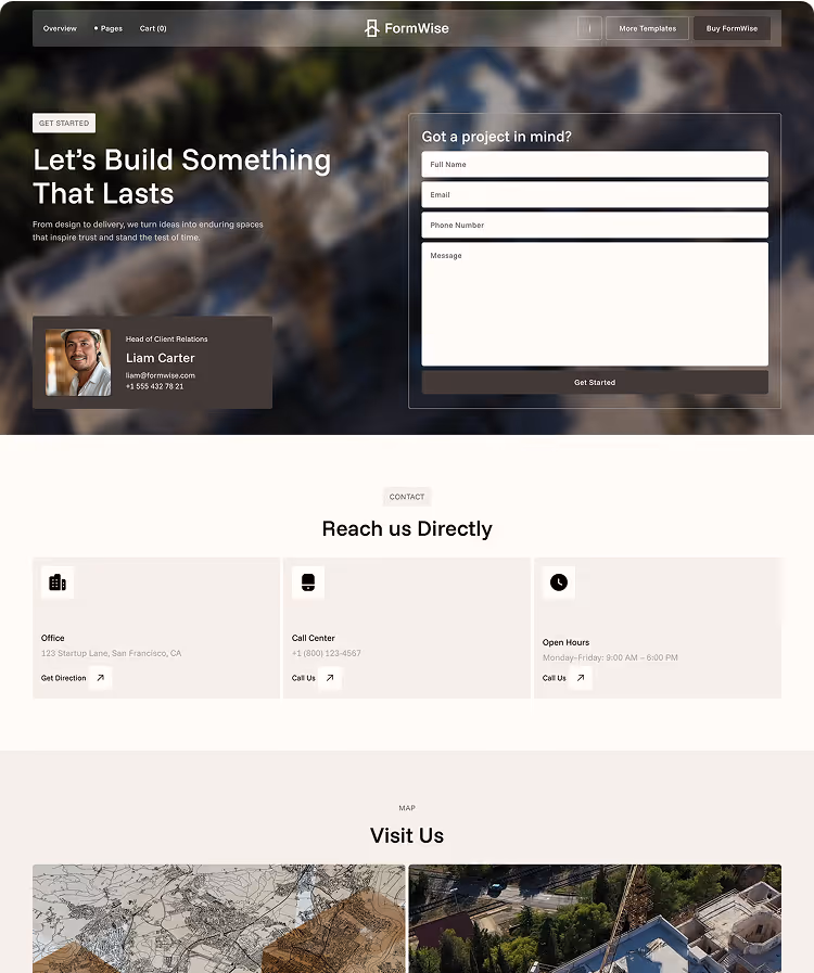 Construction& Architects Webflow template