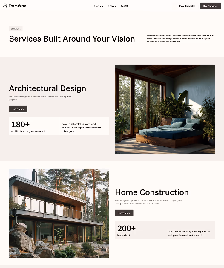 Construction& Architects Webflow template