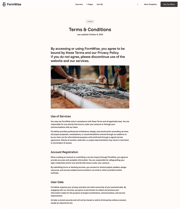 Construction& Architects Webflow template