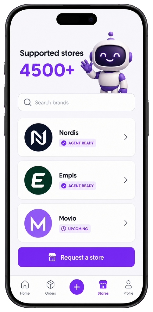 Buy4Me app — store catalog