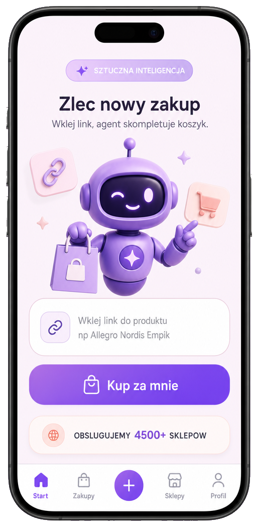 Buy4Me — nowe zamówienie, wklej link
