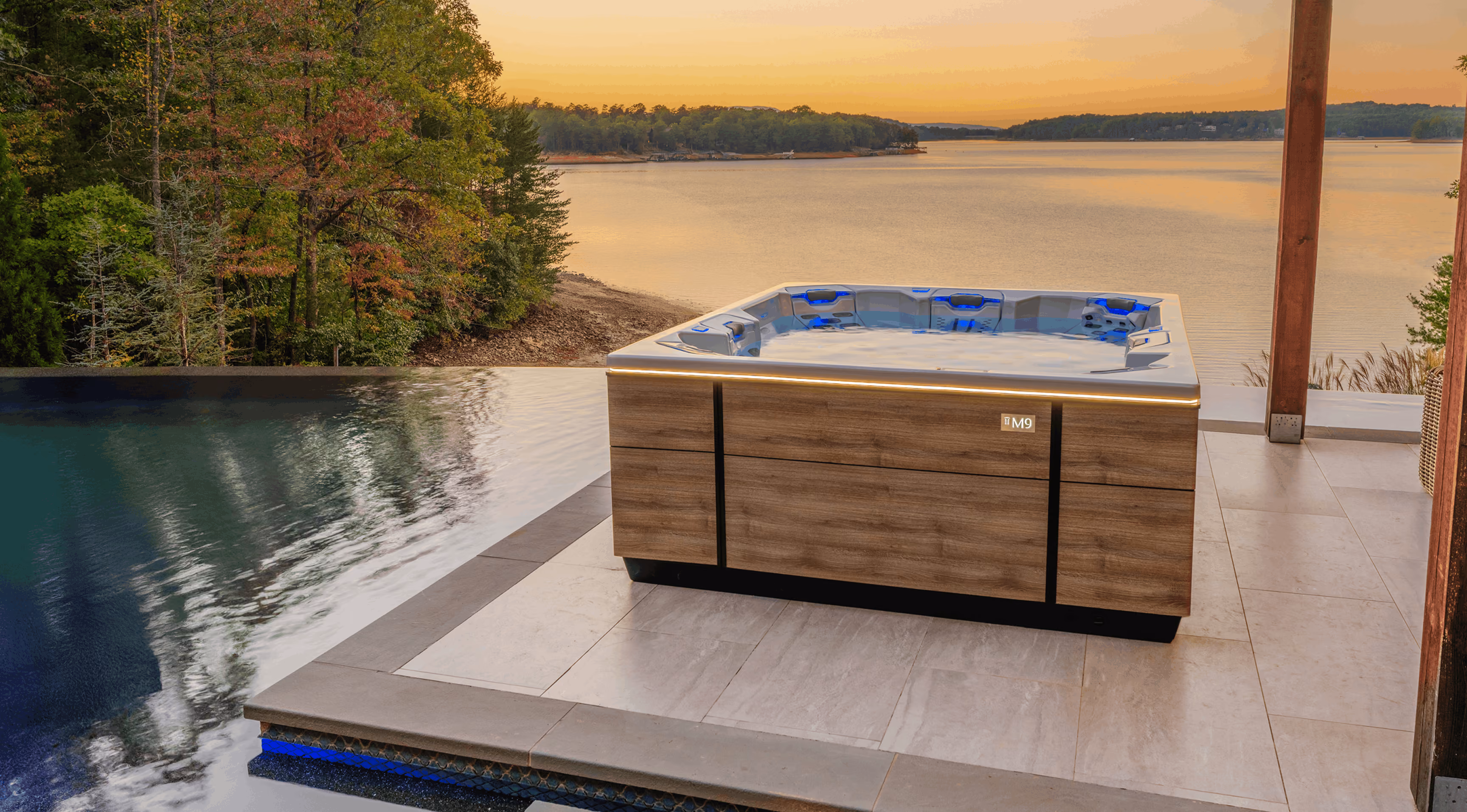 Luxury hot tub and private wellness setting at LPM