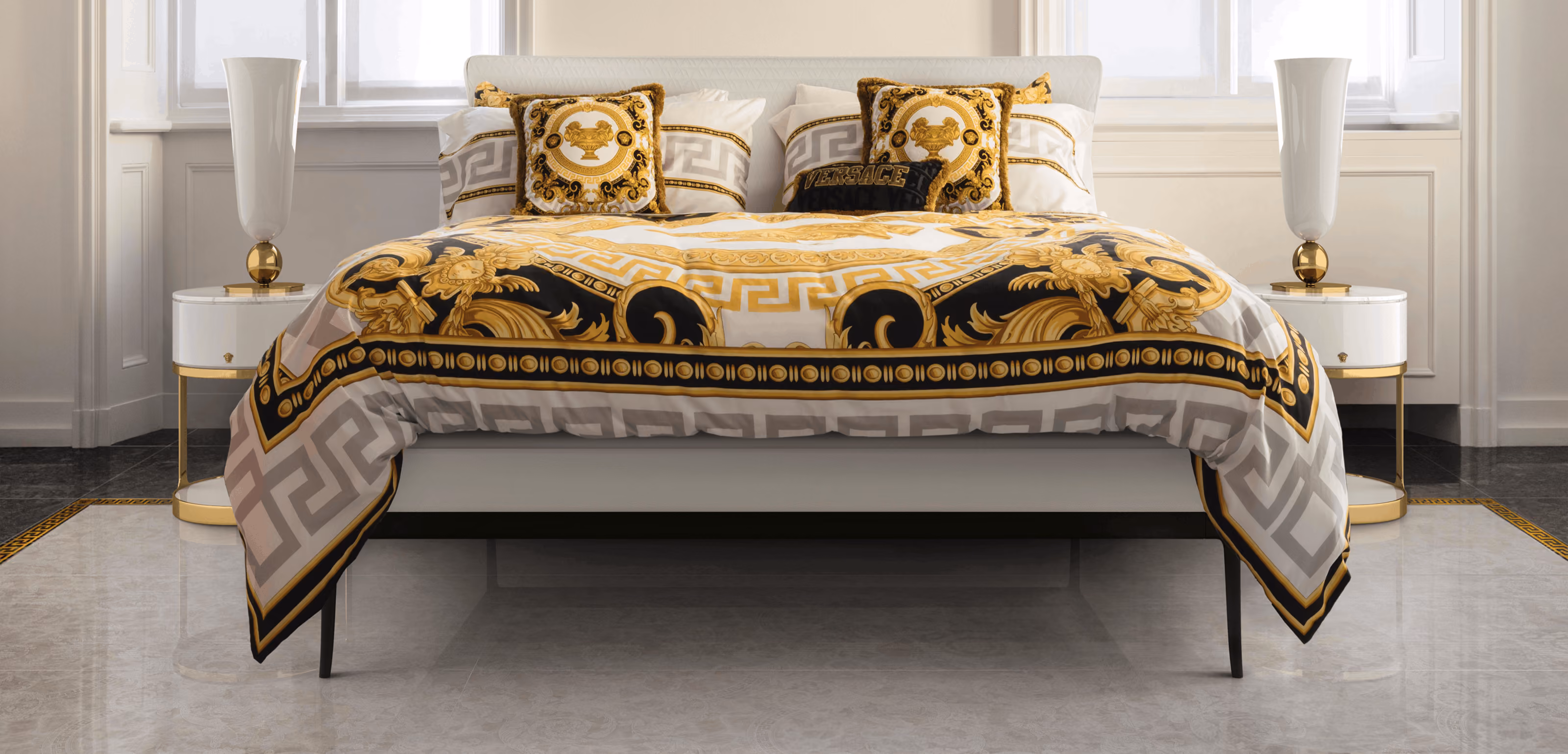 Versace Ceramics Meteorite quartzite-inspired luxury tiles